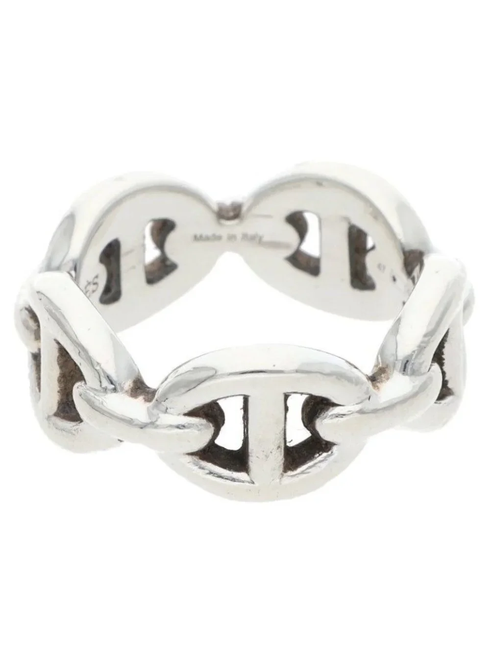 Hermes Chaine D'ancre Enchainee PM Silver Ring